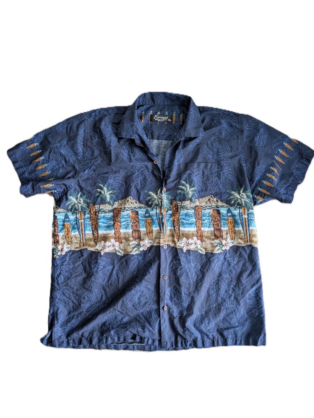 Favant Hawaiian Tiki Shirt | Size 3XL